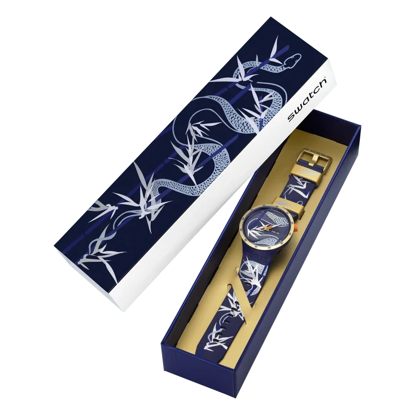 Blauw en goud Lithe Dancer