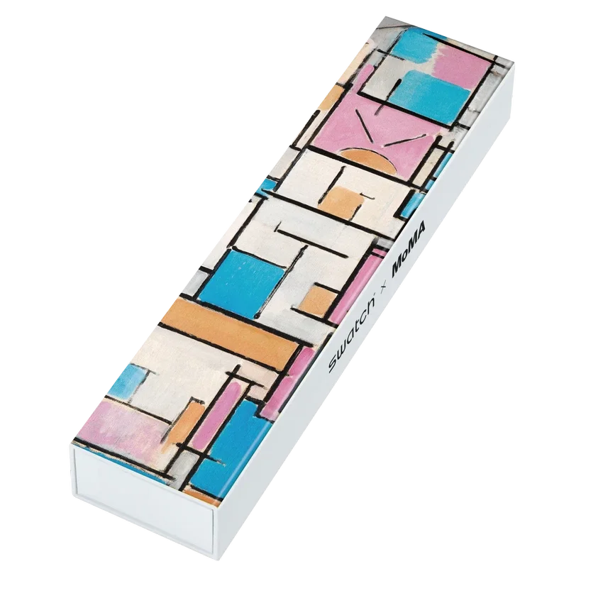 Compositie in ovaal met kleurvlakken 1