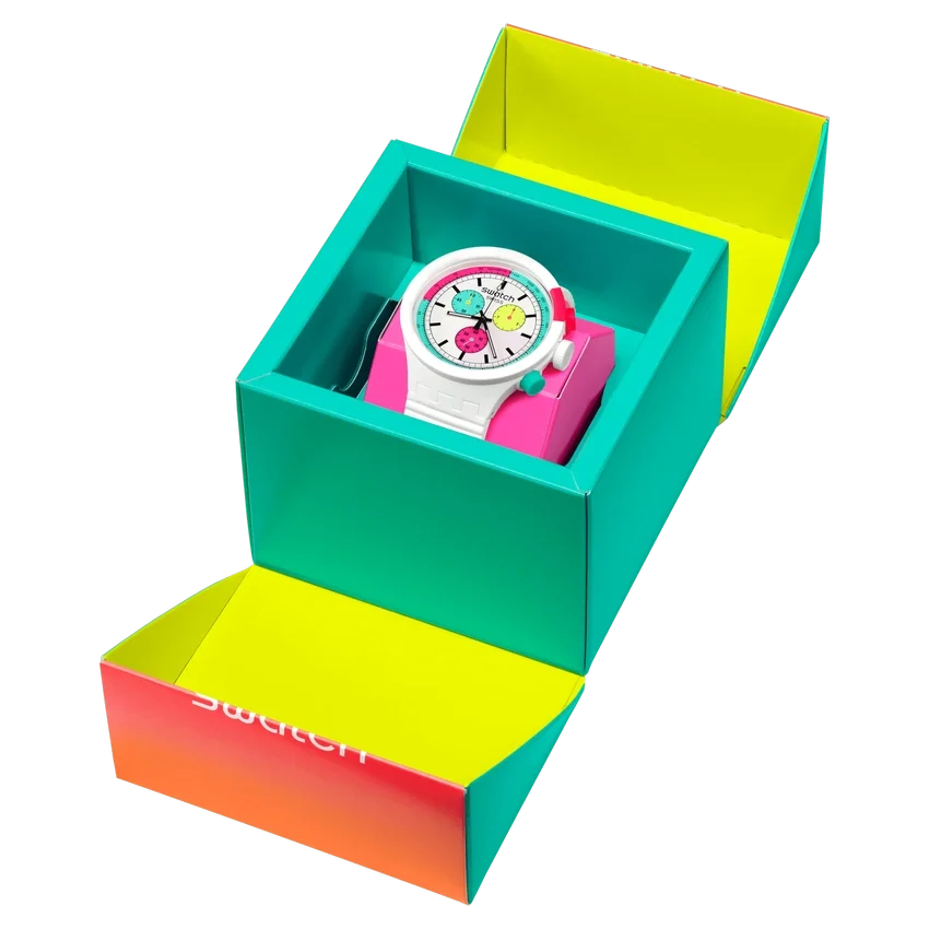 Ervaar de puurheid van Neon met Swatch