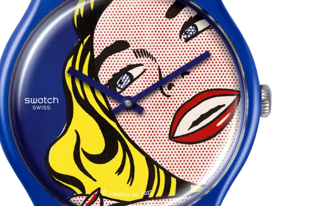 Girl van Roy Lichtenstein, het horloge
