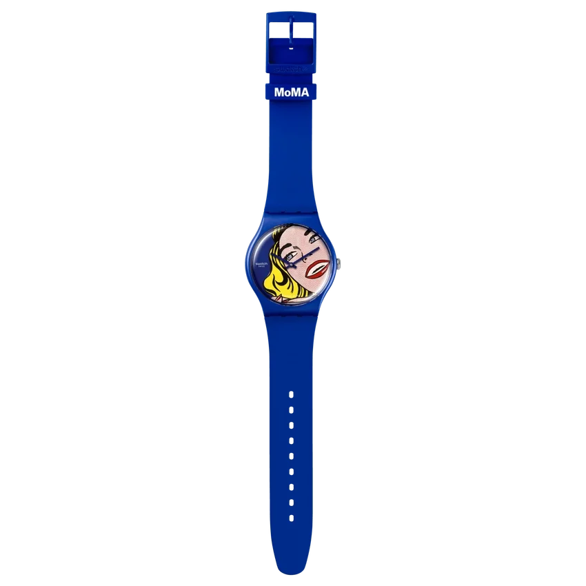 Girl van Roy Lichtenstein, het horloge