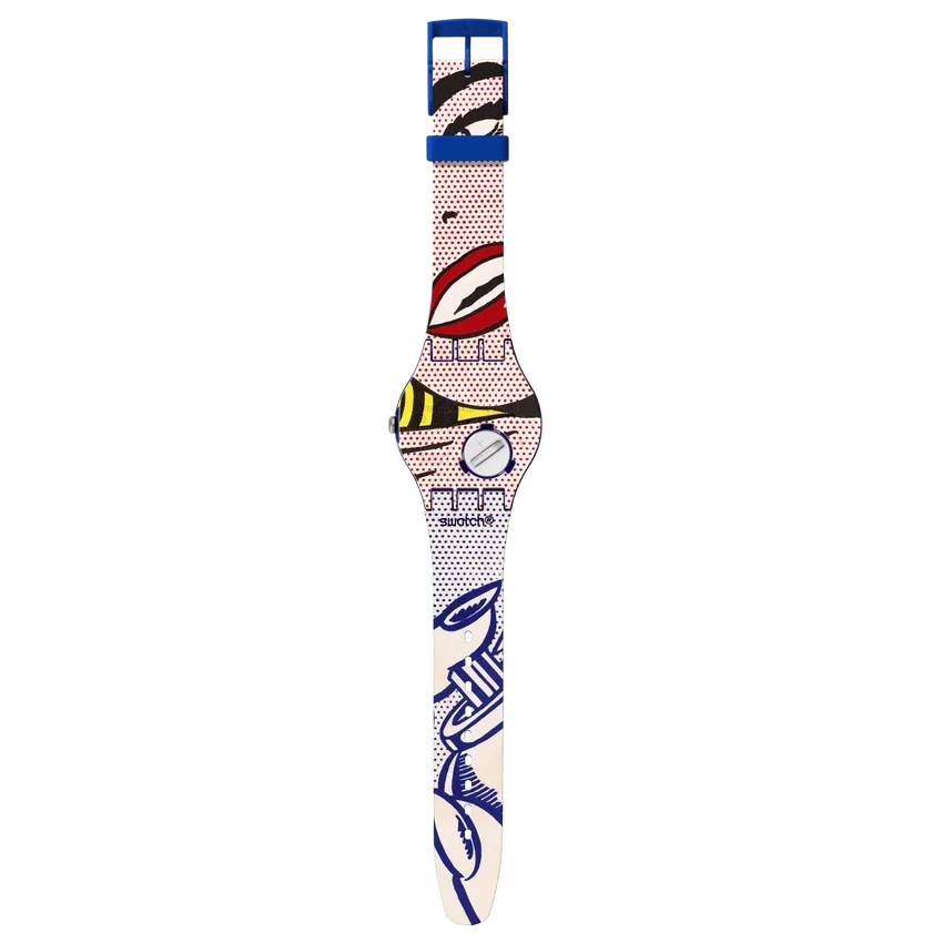Girl van Roy Lichtenstein, het horloge