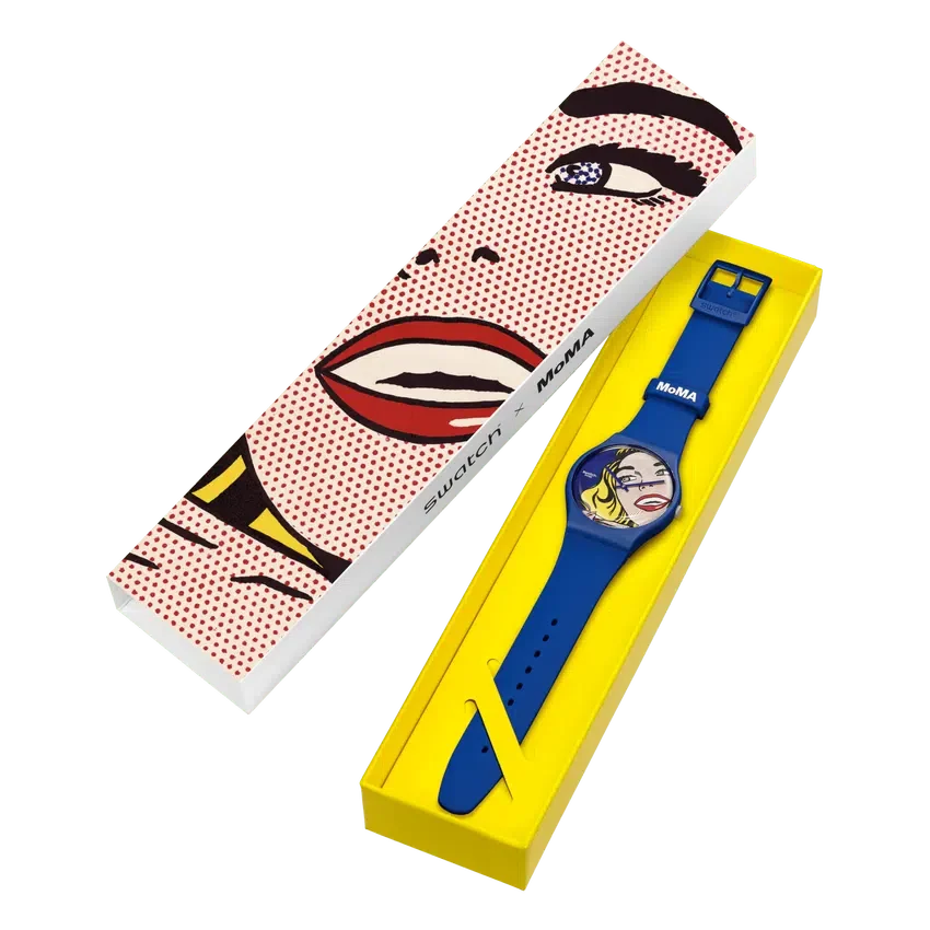 Girl van Roy Lichtenstein, het horloge