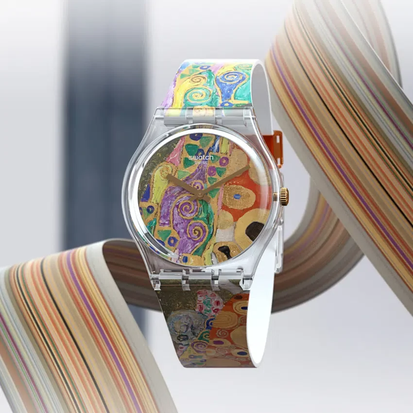 Hope, II van Gustav Klimt, het horloge