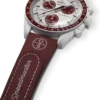 MoonSwatch bordeauxrood/lichtgrijs rubber