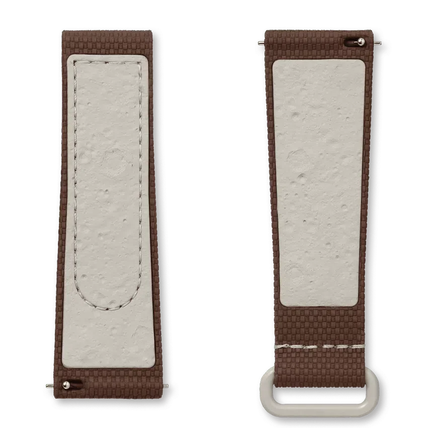 MoonSwatch bruin/beige rubber