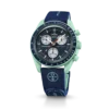 MoonSwatch donkerblauw/groen rubber
