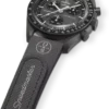 MoonSwatch donkergrijs/zwart rubber