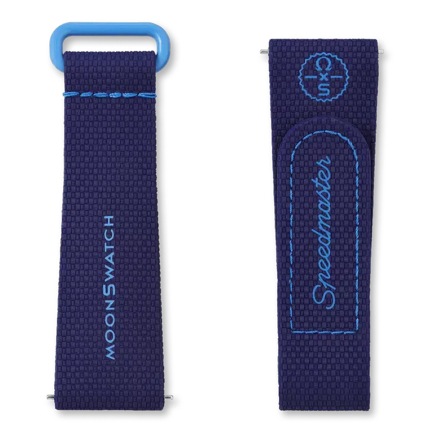 MoonSwatch marineblauw/blauw rubber