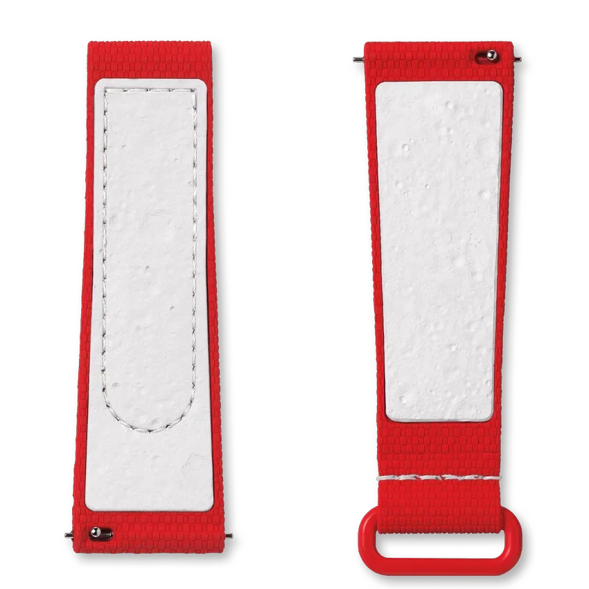 MoonSwatch rood/wit rubber