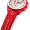 MoonSwatch rood/wit rubber