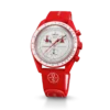 MoonSwatch rood/wit rubber