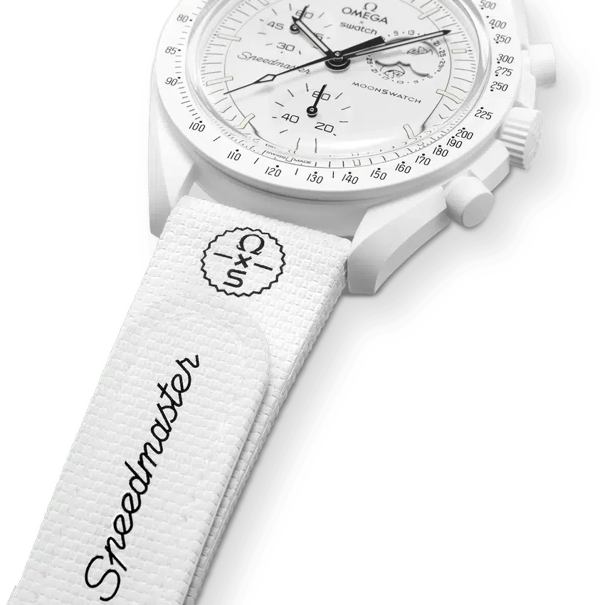 MoonSwatch wit/wit rubber