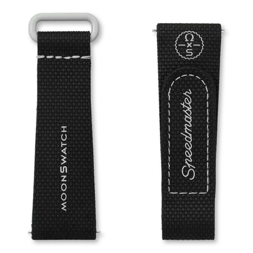MoonSwatch zwart/grijs rubber