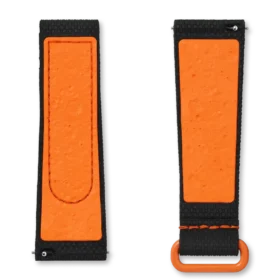 MoonSwatch zwart/oranje rubber