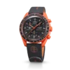 MoonSwatch zwart/oranje rubber