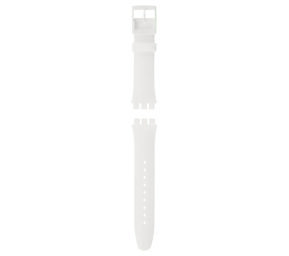 New Gent witte siliconen band
