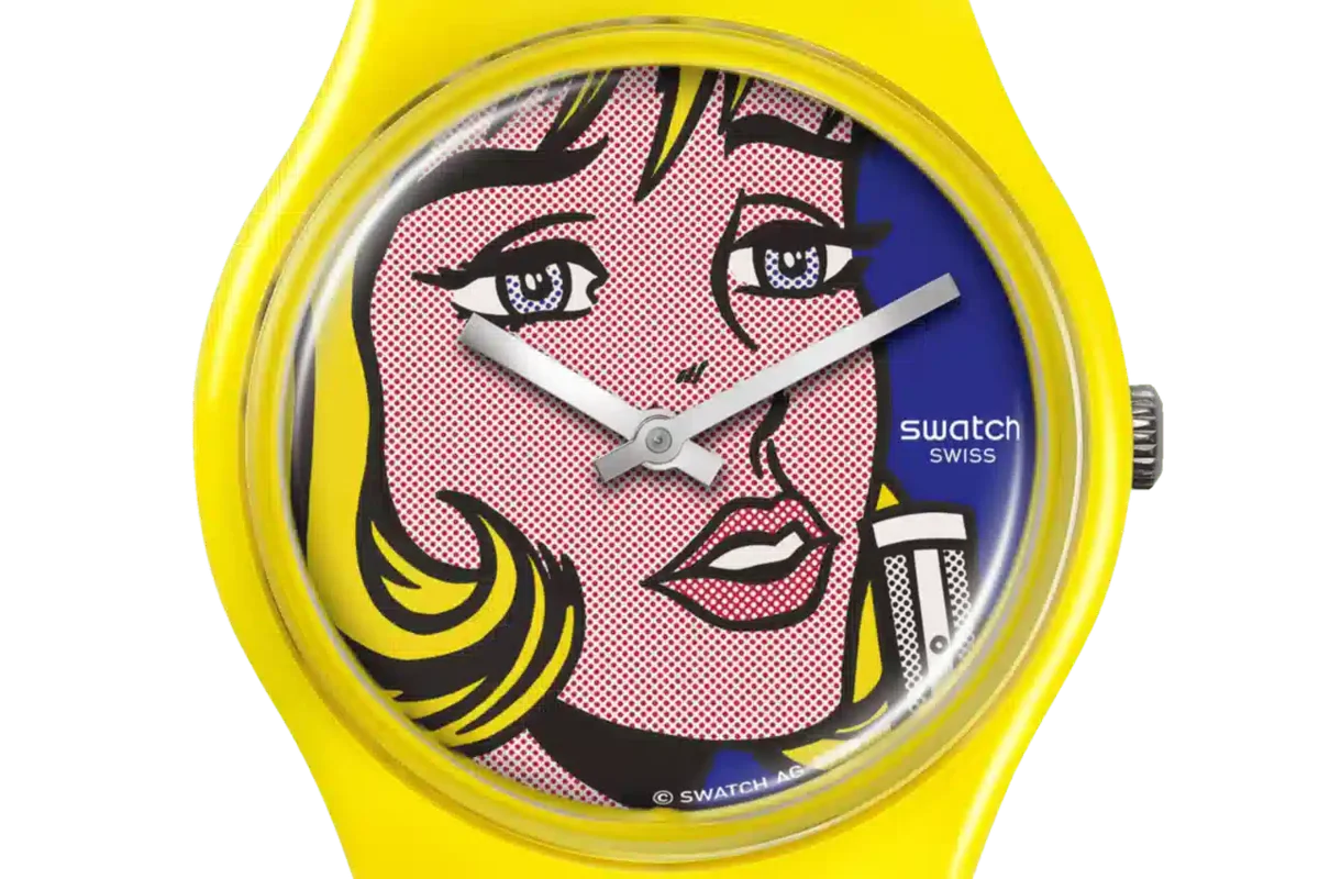 Reverie van Roy Lichtenstein, het horloge