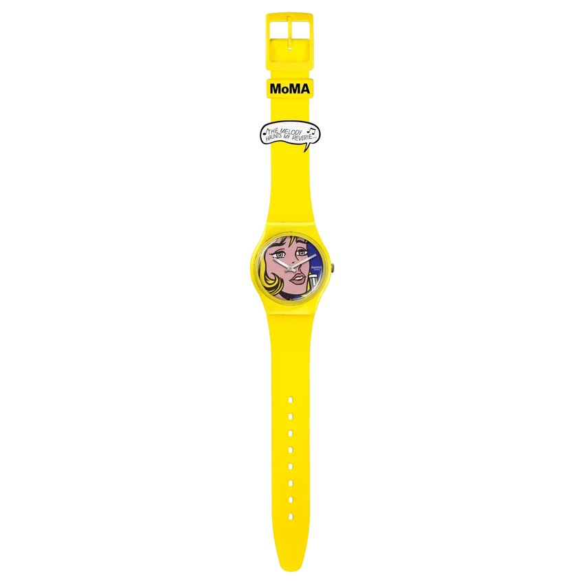 Reverie van Roy Lichtenstein, het horloge