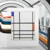 Rood, blauw en wit, door Piet Mondriaan