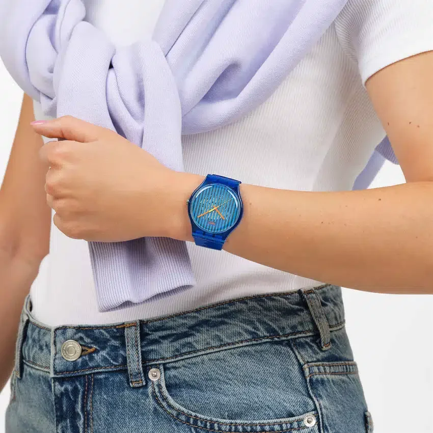 Schitterend blauw
