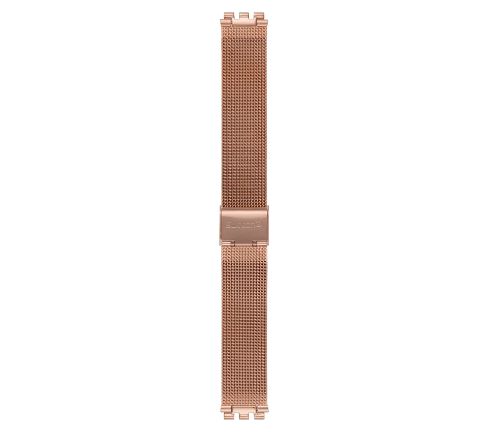 Skin roze goud PVD roestvrijstalen mesh-armband