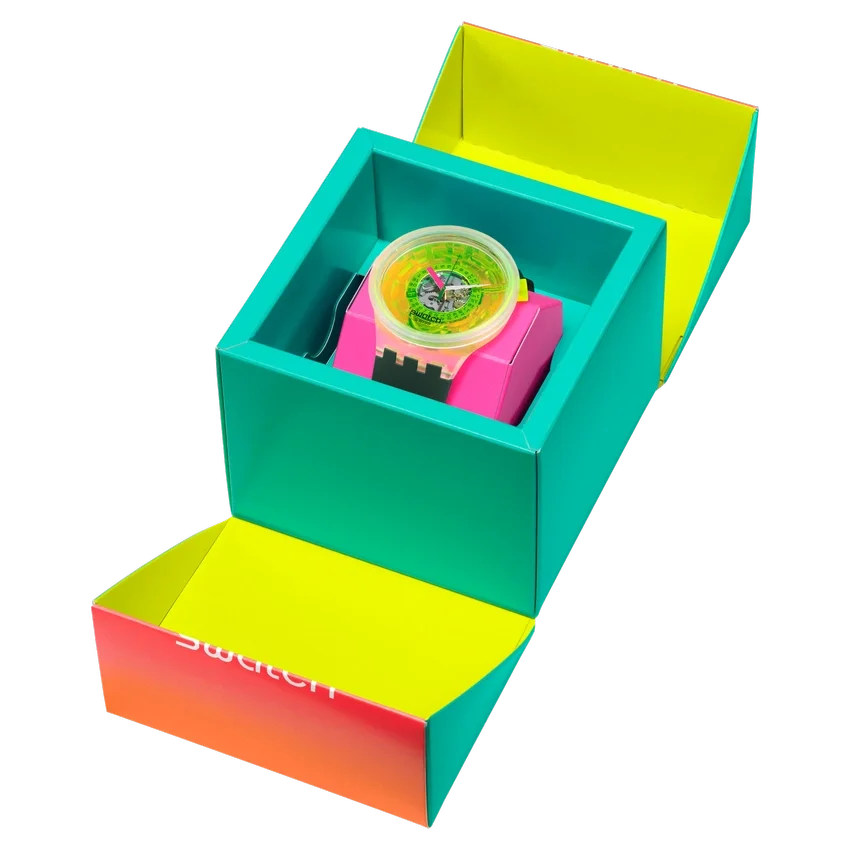 Swatch verblind door Neon