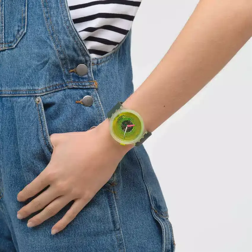Swatch verblind door Neon